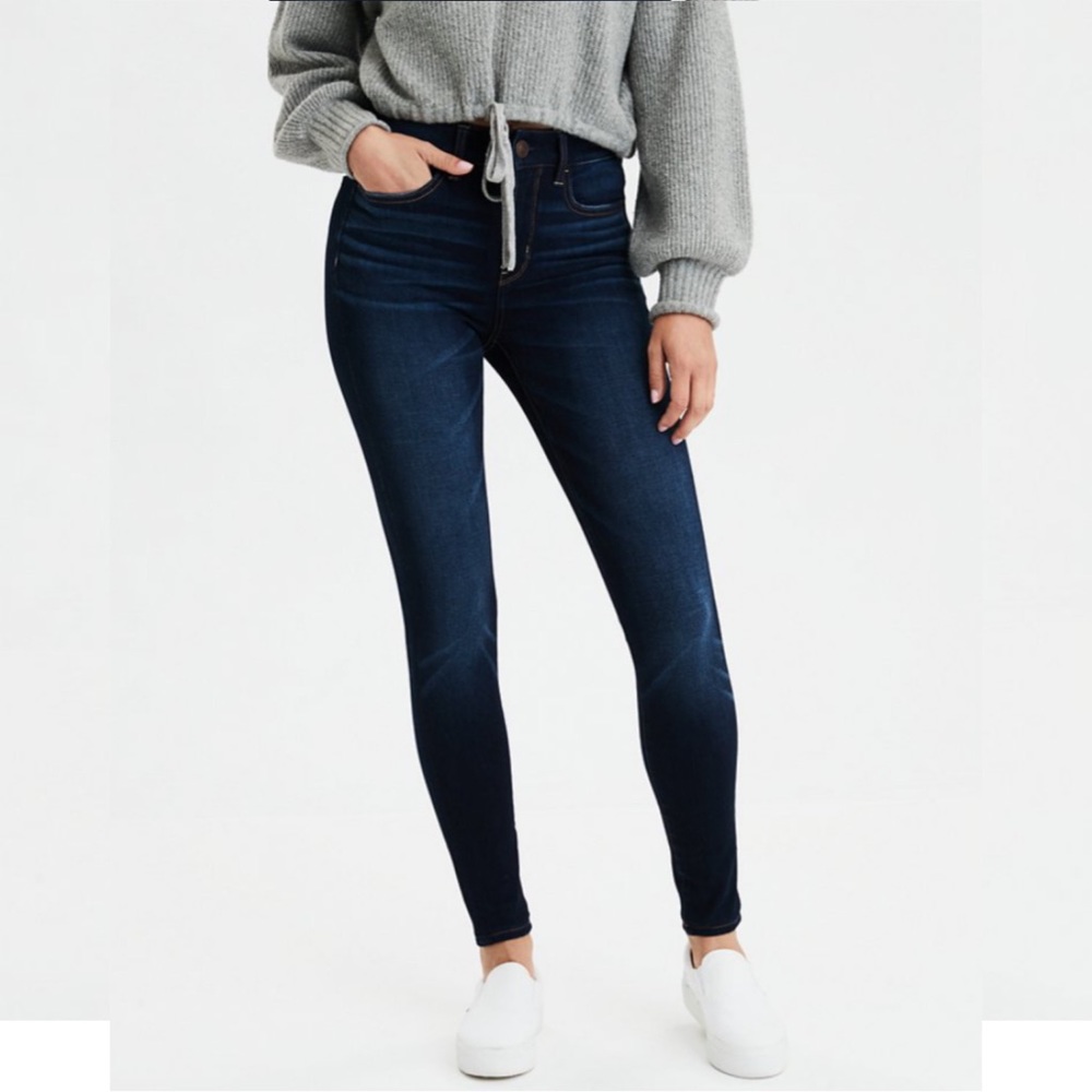 AE The Dream Jean High Rise Dark Wash